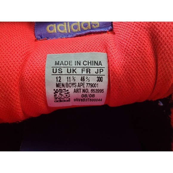 Adidas Zx 600 lgtred Electr Dpurpl 653995 Sneaker Men US 12 - Worn Once - Picture 7 of 7